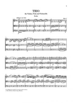 Streichtrios op. 3, 8 und 9 und Streichduo WoO 32 von Ludwig van Beethoven im Alle Noten Shop kaufen
