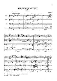 Streichquartette op. 12 und 13 von Felix Mendelssohn Bartholdy im Alle Noten Shop kaufen