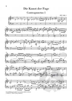 Die Kunst der Fuge von Johann Sebastian Bach für Cembalo (Klavier) BWV 1080 im Alle Noten Shop kaufen