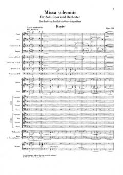Missa solemnis D-Dur op. 123 von Ludwig van Beethoven 