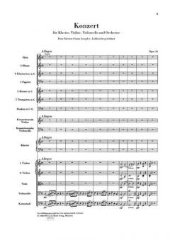 Konzert C-Dur op. 56 von Ludwig van Beethoven 