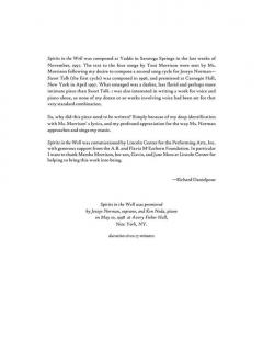 Spirits In The Well von Richard Danielpour 