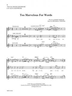 Too Marvelous for Words 