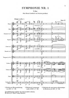 Symphonie Nr. 1 C-Dur op. 21 von Ludwig van Beethoven 