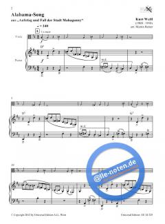 Songs mit CD von Kurt Weill 