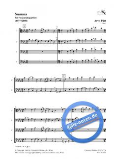 Summa von Arvo Pärt 