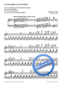Fantasie über La Traviata von Giuseppe Verdi 