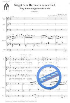 Singet dem Herrn ein neues Lied 