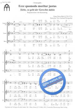 Ecce quomodo moritur (Franz Xaver Brixi) 