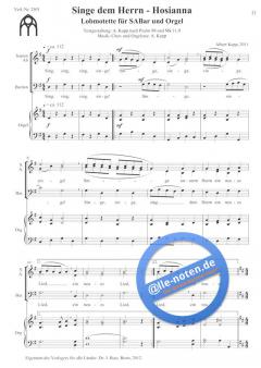 Singe dem Herrn 