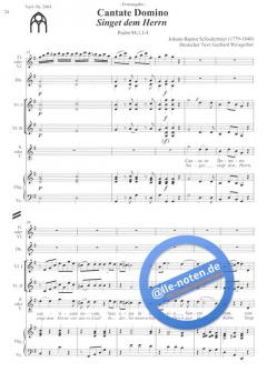 Cantate Domino von Johann Baptist Schiedermayr 