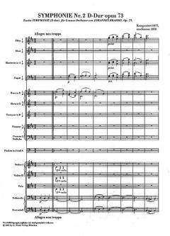 Symphonie Nr. 2 D-Dur op. 73 von Johannes Brahms 