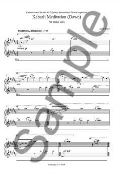 Kabarli Meditation (Dawn) von Anne Boyd 