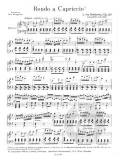 Rondo à Capriccio G-Dur op. 129 von Ludwig van Beethoven 