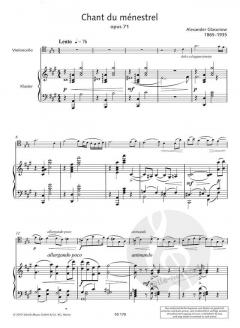 Chant du ménestrel op. 71 von Alexander Glasunow 