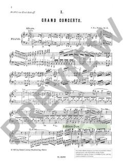 Konzert Nr. 1 op. 11 von Carl Maria von Weber für 2 Klaviere im Alle Noten Shop kaufen