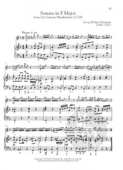 Four Sonatas for Flute and Piano von Georg Philipp Telemann 