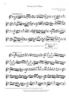 Four Sonatas for Flute and Piano von Georg Philipp Telemann 