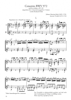 Concerto D-Dur BWV 972 von J.S. Bach 
