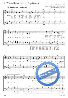 Advents- und Weihnachtslieder. Chorbuch 4stimmig 