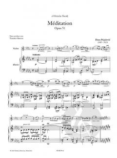 Meditation op. 51 von Dora Pejacevic 
