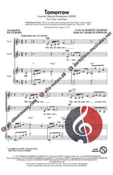Tomorrow (From Annie) von Charles Strouse (Download) 