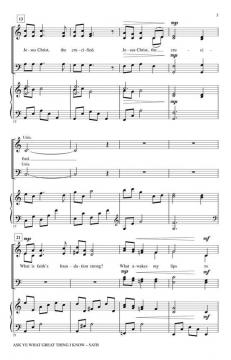 Ask Ye What Great Thing I Know (John Purifoy) 