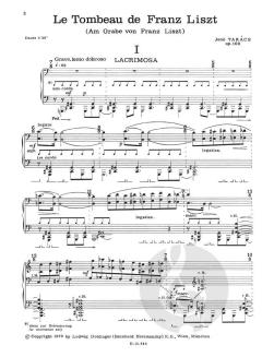 Le tombeau de Franz Liszt op. 100 von Jenö Takacs 