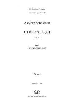 Chorale (s) von Asbjorn Schaathun 