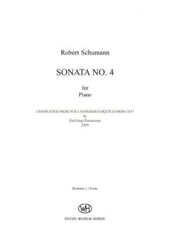 Sonate No. 4 von Robert Schumann 