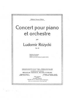 Concerto pour piano von Ludomir Rozycki für 2 Klaviere im Alle Noten Shop kaufen