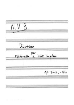 Duettino Op.343 von Niels Viggo Bentzon für Holzbläser Duo im Alle Noten Shop kaufen