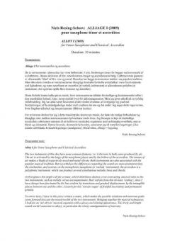 Alliage I (Niels Rosing-Schow) 