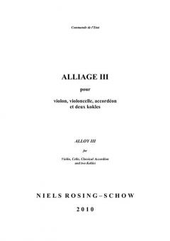 Alliage III (Niels Rosing-Schow) 