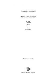 Air von Hans Abrahamsen 
