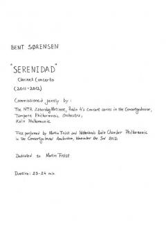 Serenidad von Bent Sorensen 