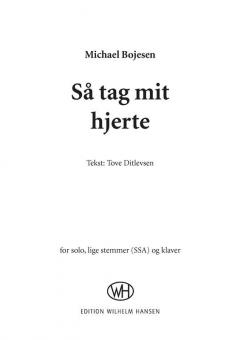 Sa Tag Mit Hjerte (Michael Bojesen) 