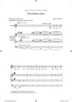 Of Noblest Cities von Jeremy Thurlow 