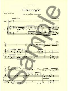 Gieco Enzo El Rezongon Flute or Saxophone & Piano 
