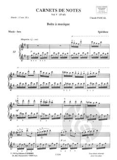 Carnets de notes Vol.5 von Claude Pascal 