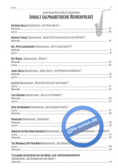 Easy Kino Hits für Alt-Saxophon 