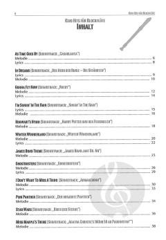 Kino Hits für Blockflöte 