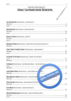 Kino Hits für Klarinette 