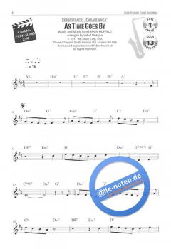 Kino Hits für Tenor-Saxophon 