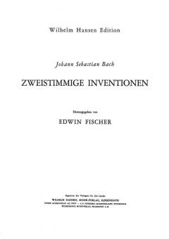 Zweistimmige Inventionen von Johann Sebastian Bach 