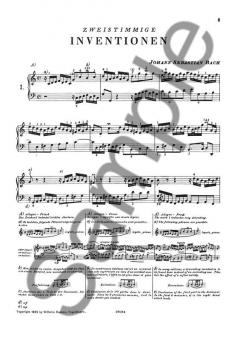 Zweistimmige Inventionen von Johann Sebastian Bach 