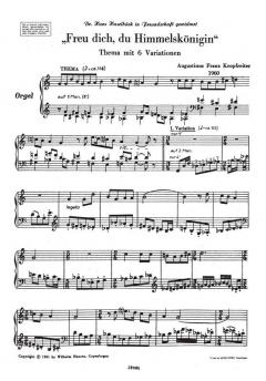 Freu Dich, Du Hemmelsköenigin von Augustinus Franz Kropfreiter 