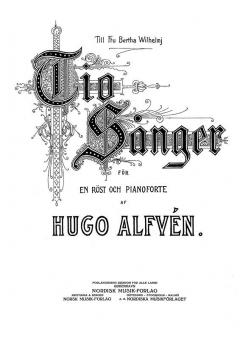 10 Sange Haefte 2 von Hugo Alfven 