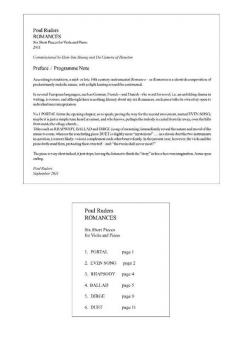 Romances von Poul Ruders 