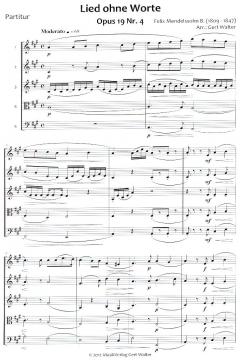 Lied ohne Worte, op. 19, 4 von Felix Mendelssohn Bartholdy (Download) 